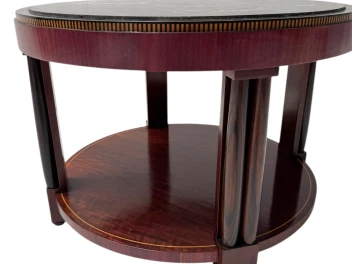 French Art Deco Coffee Table or Cocktail Table with Marble Top, 1930s